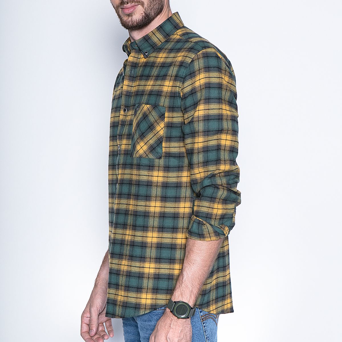 FEROUCH - Camisa Check Rochester Fj Amarillo Ferouch