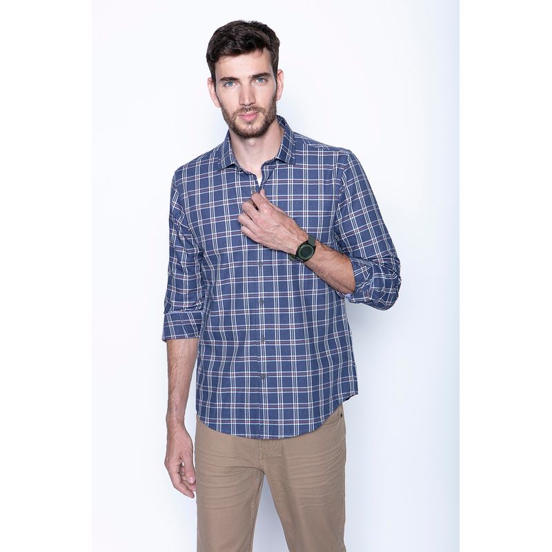 FEROUCH - Camisa Check Ii F Azul Ferouch