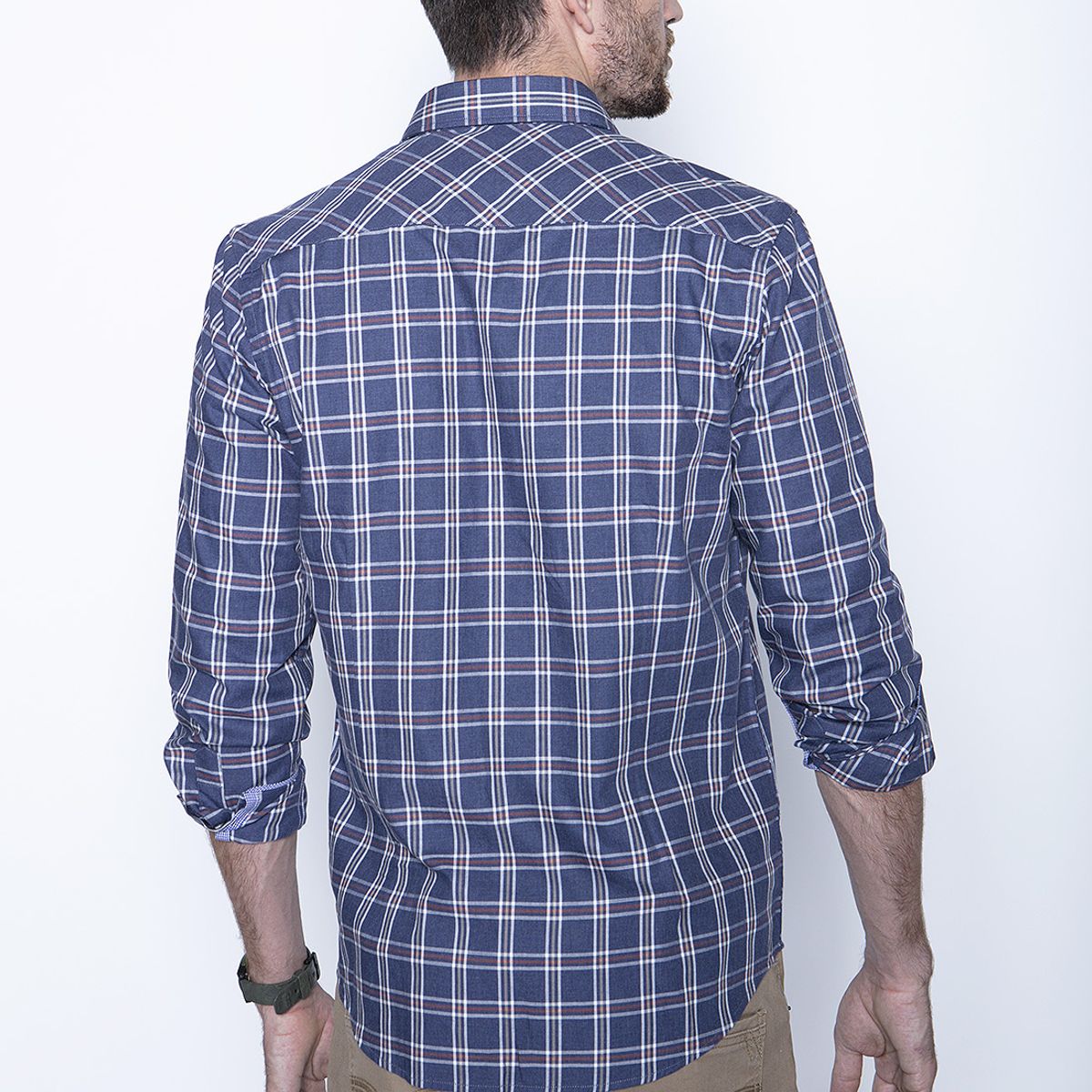 FEROUCH - Camisa Check Ii F Azul Ferouch