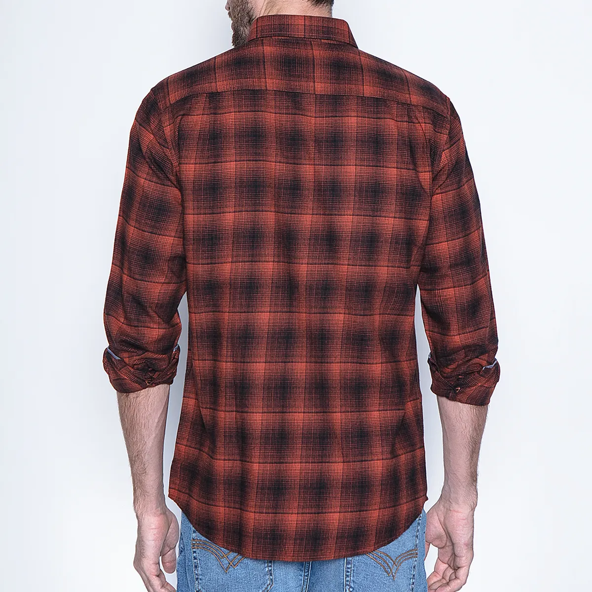 FEROUCH - Camisa Check Orlando Fj Café Ferouch