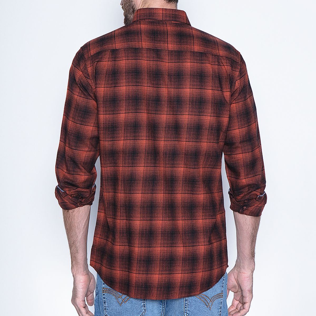 FEROUCH - Camisa Check Orlando Fj Café Ferouch