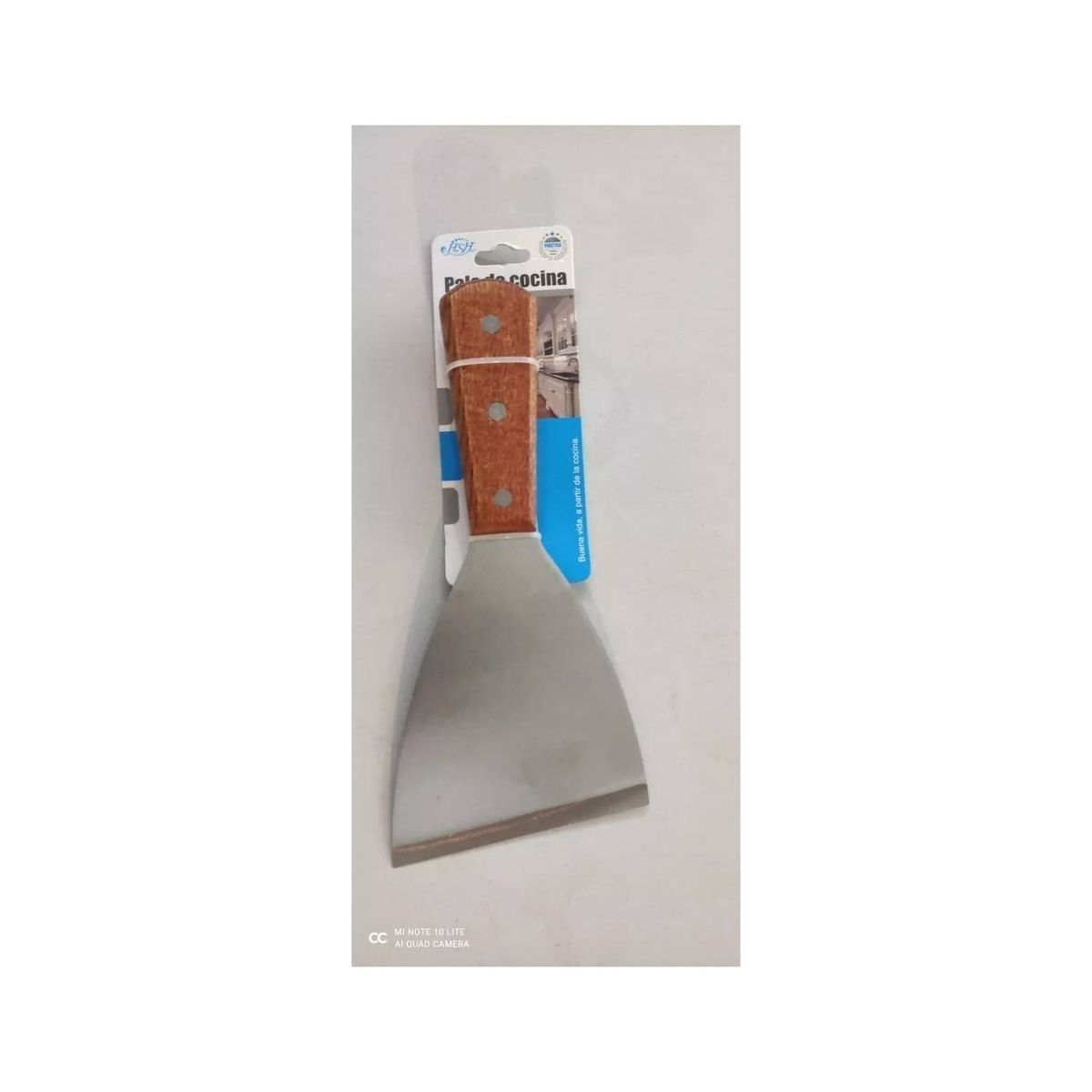 GENERICO - Espátula Churrasquera Plana Acero Inoxidable