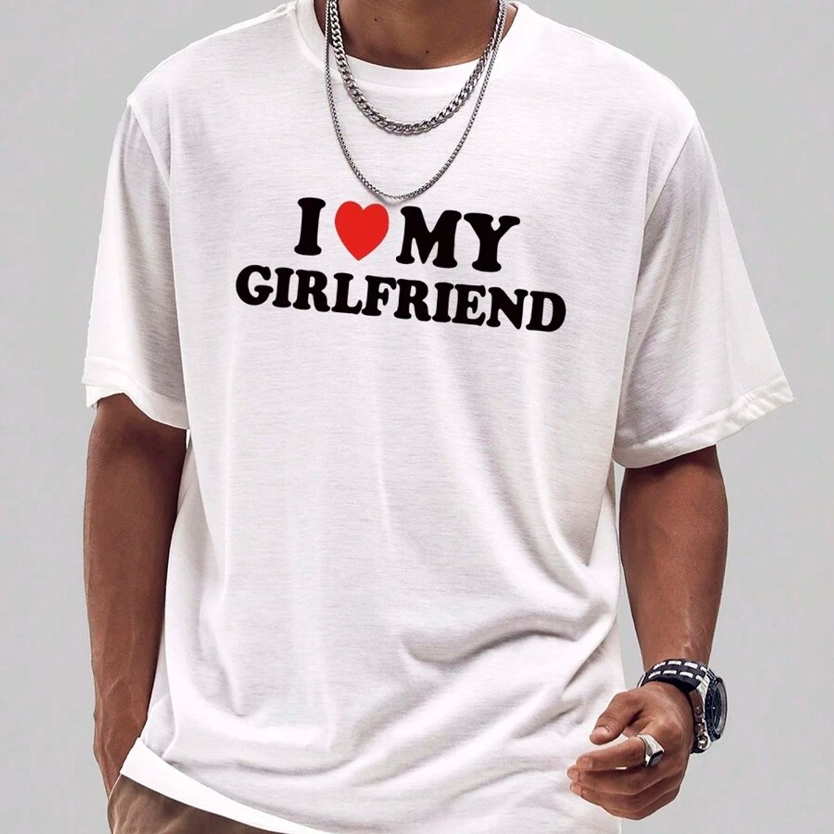 ROLY - Polera Blanca I Love My Girlfriend