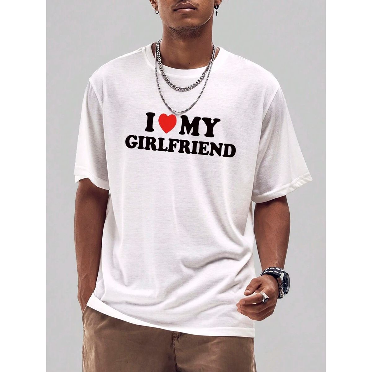 ROLY - Polera Blanca I Love My Girlfriend