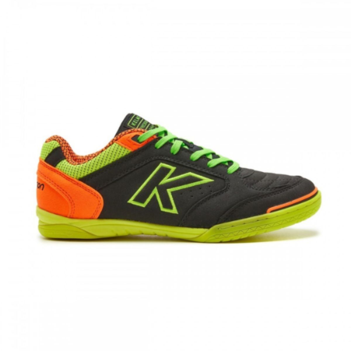 KELME - Zapatillas Futsal Precision Negro y Lima Kelme
