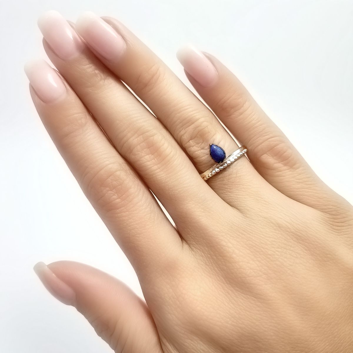 COGGIOLA - Anillo Ekisha Lapislázuli Plata Fina 925