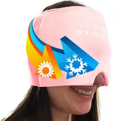 360 THERAPY - Gorro de Gel Sólido para Alivio de Migraña de 360º THERAPY® - Rosado