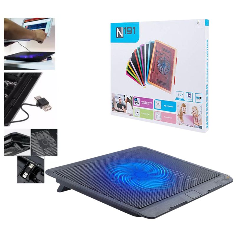 GENERICO - Base Soporte Ventilador Cooler Enfriador Para Notebook Lapto