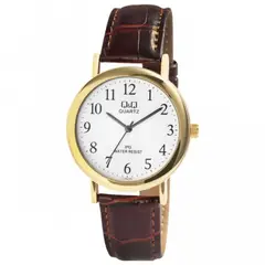 QYQ - Reloj Q&Q Análogo Correa De Cuero C150J104Y