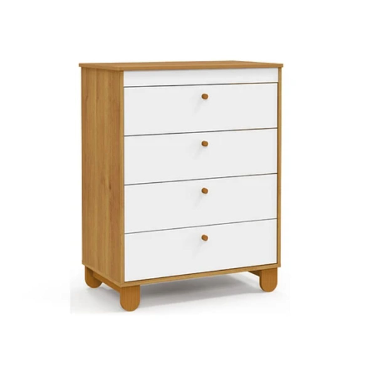 KIDSCOOL - COMODA ZUPI BLANCA CARAMELO