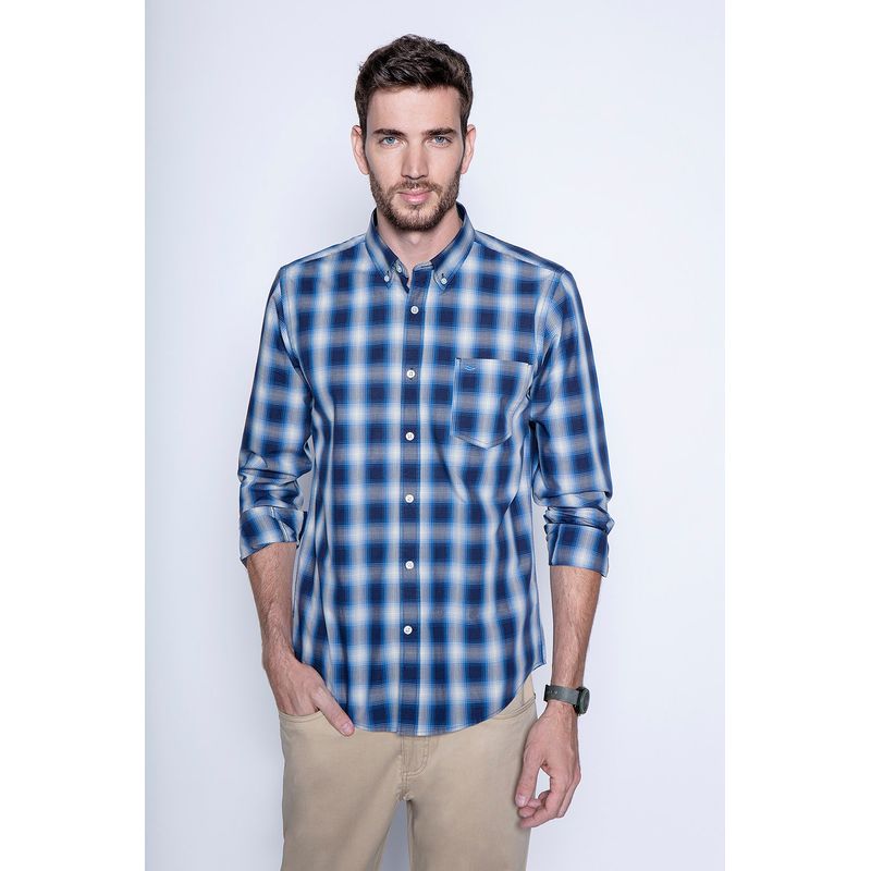 FEROUCH - Camisa Cuadro Chicago F Azul Ferouch