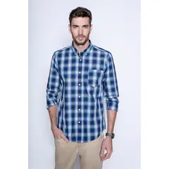 FEROUCH - Camisa Cuadro Chicago F Azul