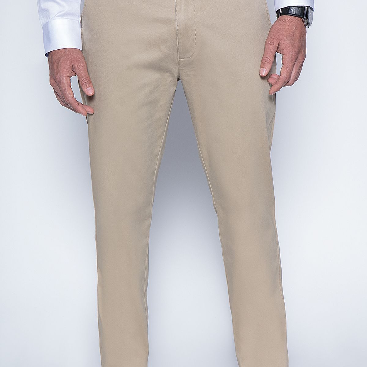 NEW MAN - Pantalon Bagneaux Regulard Beige New Man