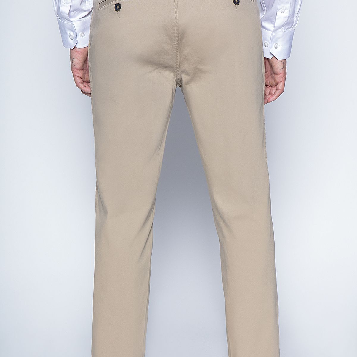 NEW MAN - Pantalon Bagneaux Regulard Beige New Man