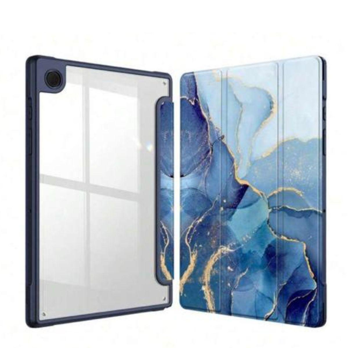 GENERICO - Funda Smart Cover Para Tablet Samsung S9 11 X710 Mármol Azul