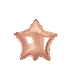 GENERICO - Globo Estrella Oro Rosa 18 Pulgadas