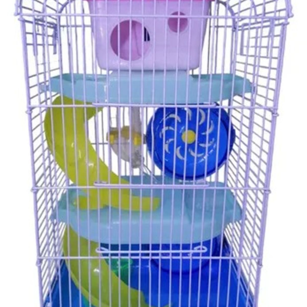 GENERICO - Jaula 3 Pisos Hamsters Raton Jerbo M004 azul