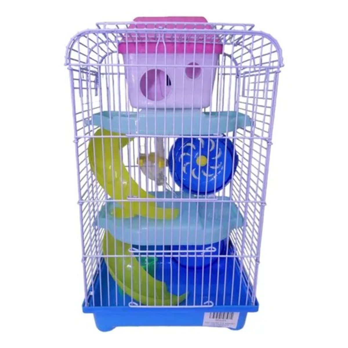 GENERICO - Jaula 3 Pisos Hamsters Raton Jerbo M004 azul