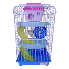 GENERICO - Jaula 3 Pisos Hamsters Raton Jerbo M004