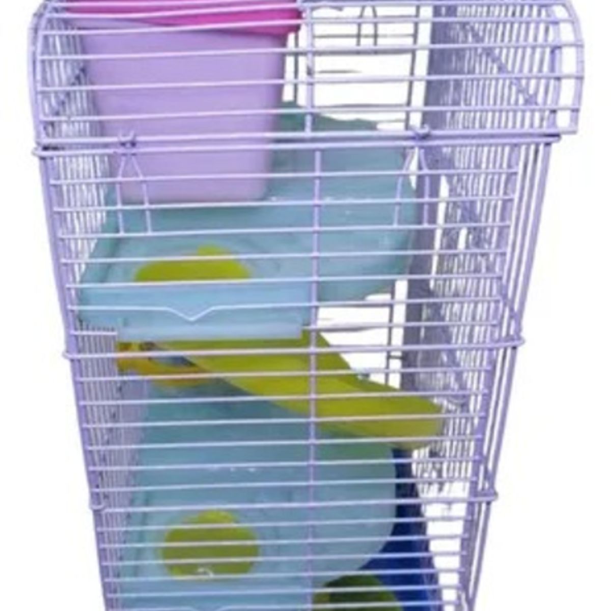 GENERICO - Jaula 3 Pisos Hamsters Raton Jerbo M004 azul