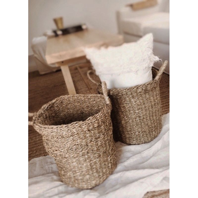 BRIC - Canasto redondo seagrass.
