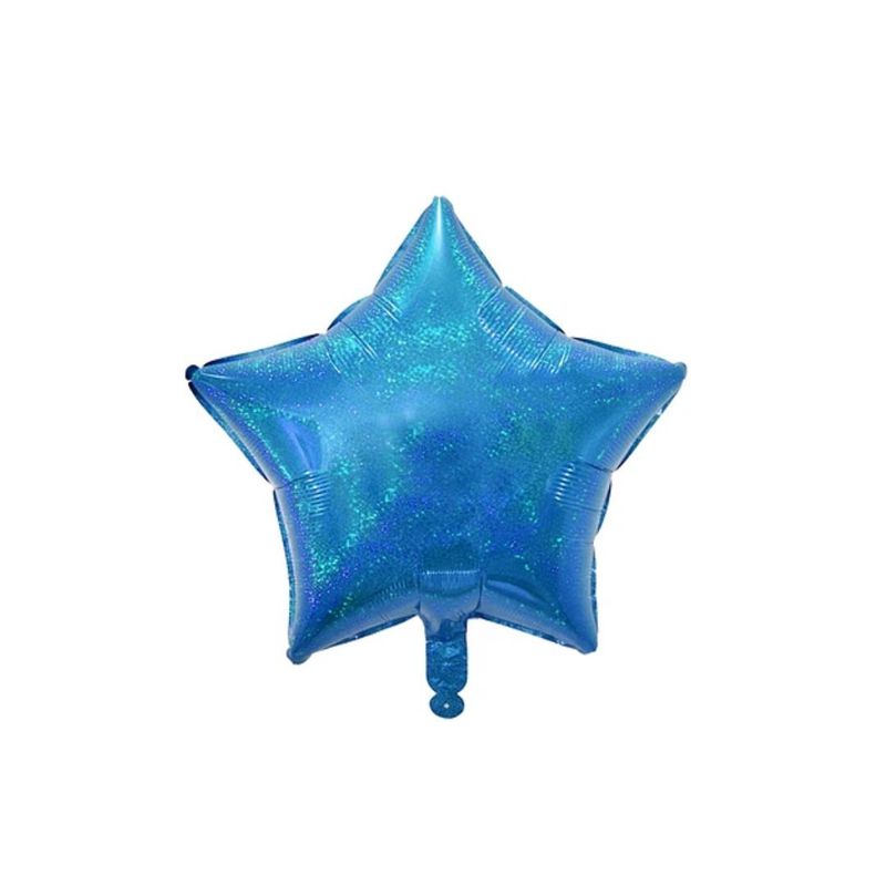 GENERICO - Globo Estrella Celeste Tornasol 45x45cm