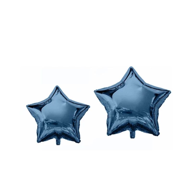 GENERICO - Globo Metalico Estrella Celeste 2pcs 9 Pulgadas