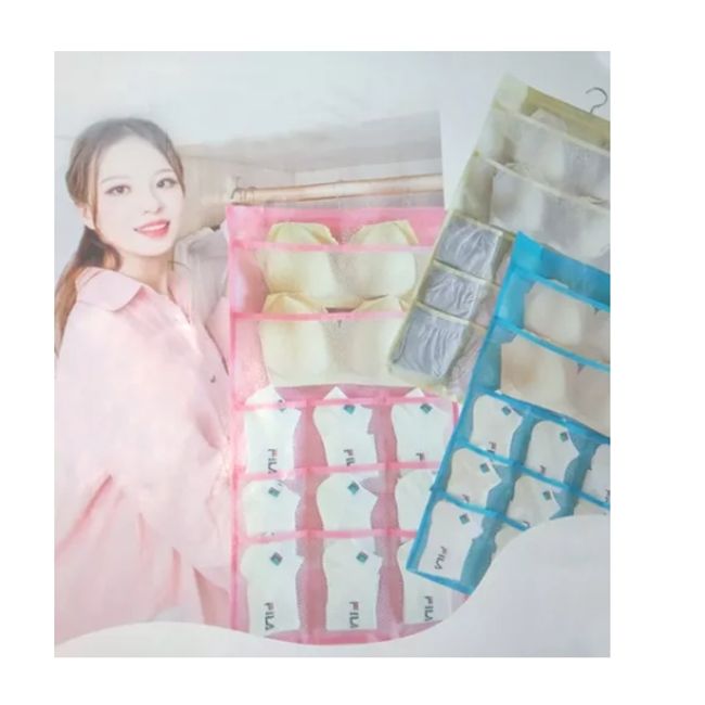 ESHOPANGIE - Organizador Colgante Sostenes Calcetas Ropa Interior 5 niveles Gris