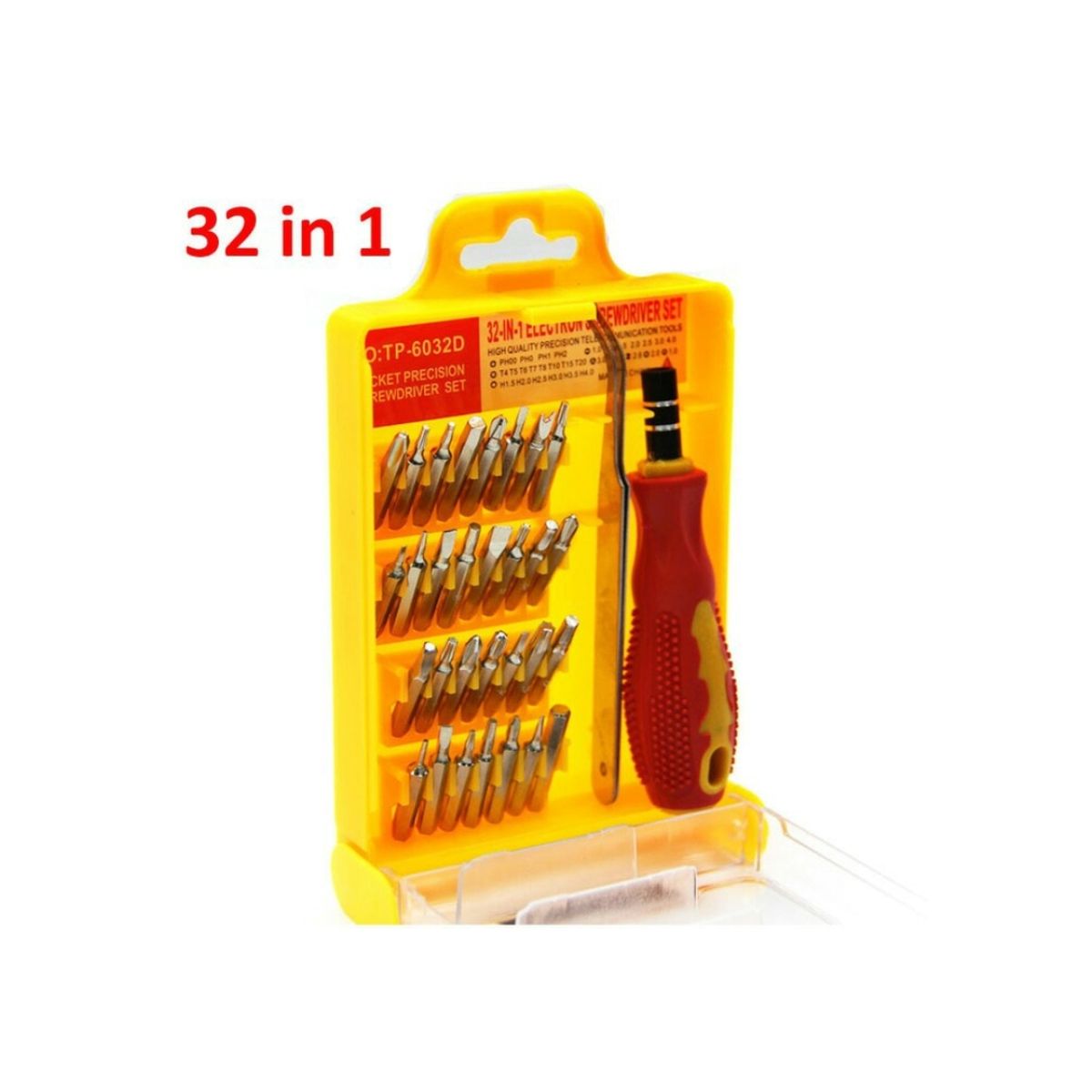 GENERICO - Juego De Destornilladores 32 En 1 Original Impacte