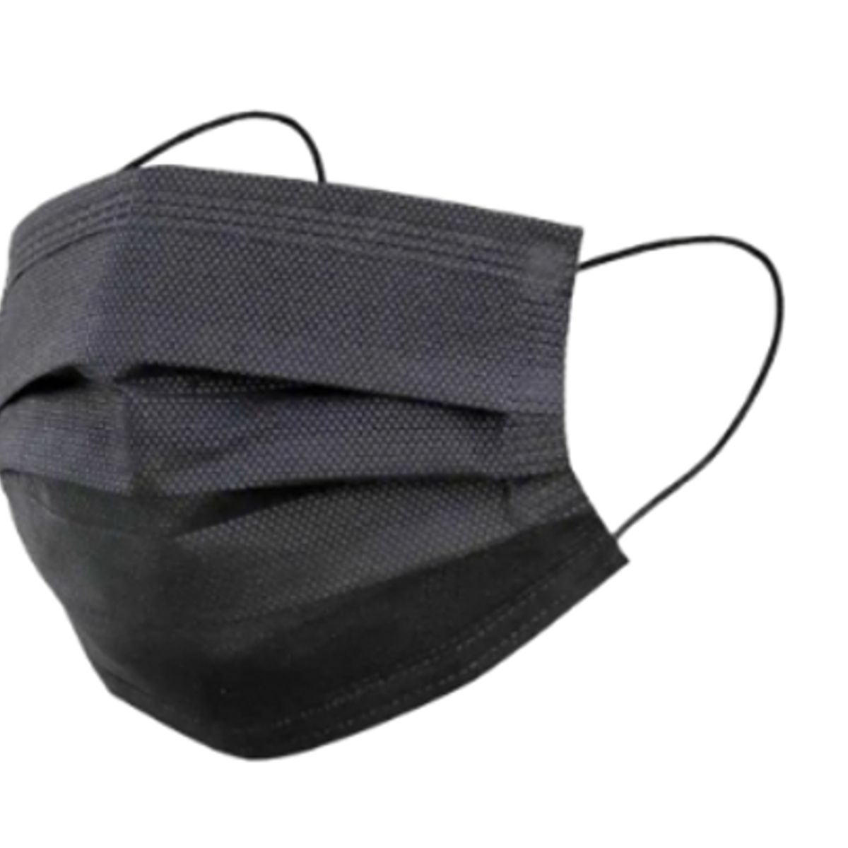 GENERICO - Mascarillas Desechables 3 Pliegues Color Negro 50und