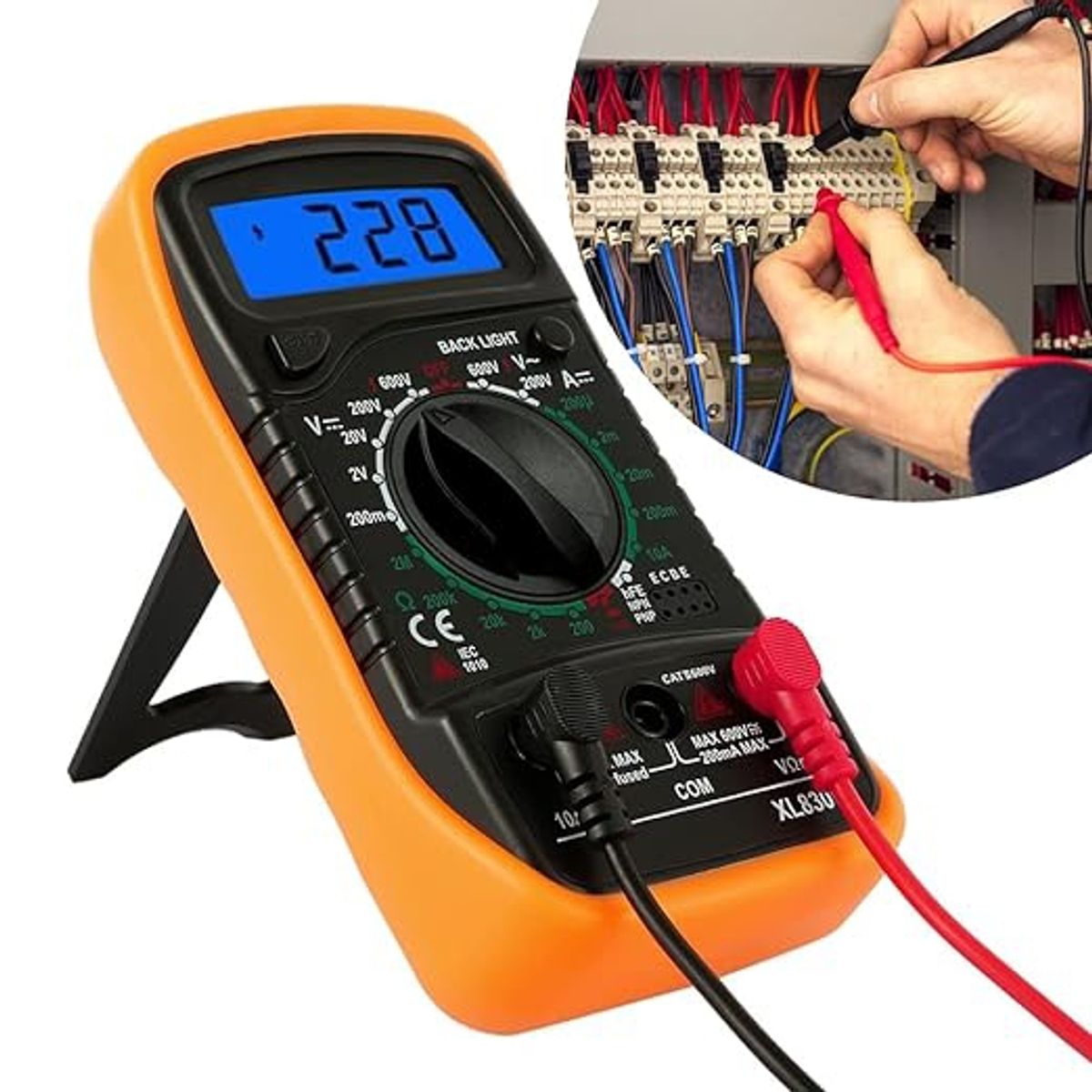 GENERICO - Probador de Corriente Multimetro Diguital De Bolsillo Voltaje