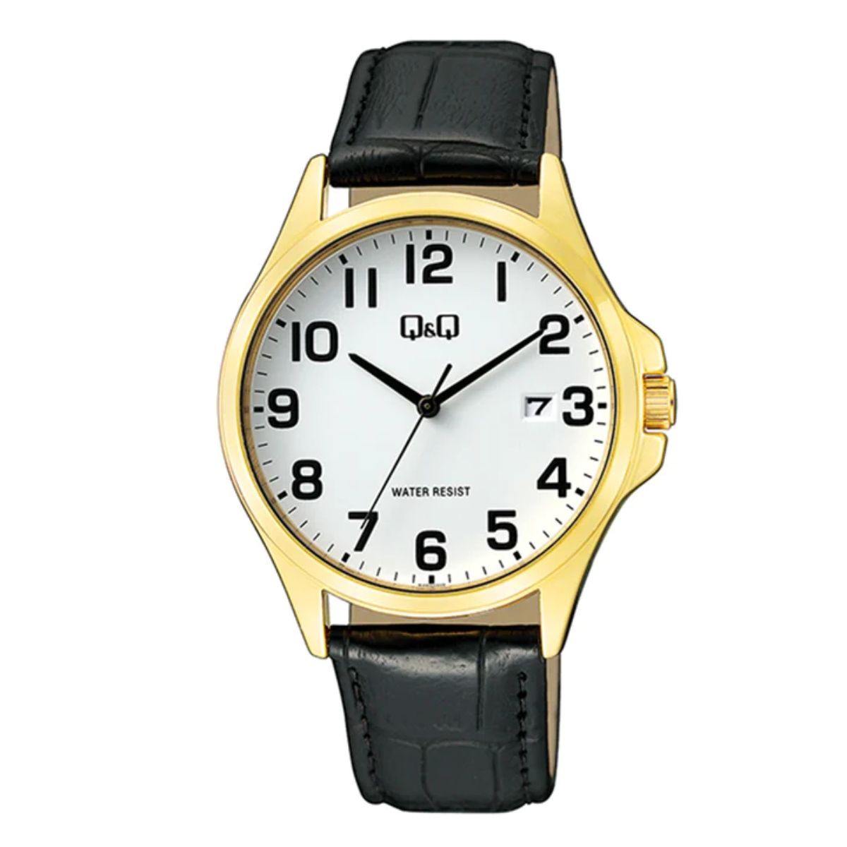 QYQ - Reloj Q&Q Correa De Cuero Negro A480J104Y