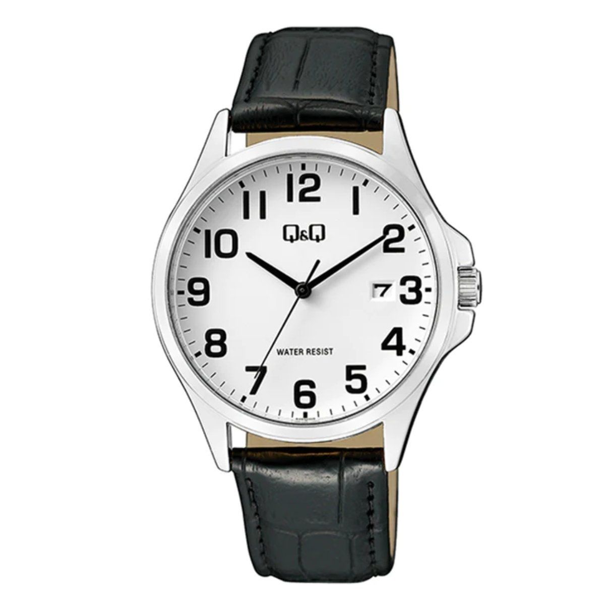 QYQ - Reloj Q&Q Análogo Correa De Cuero Negro A480J304Y