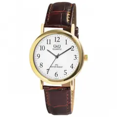 QYQ - Reloj Q&Q Análogo Correa De Cuero C150J104Y