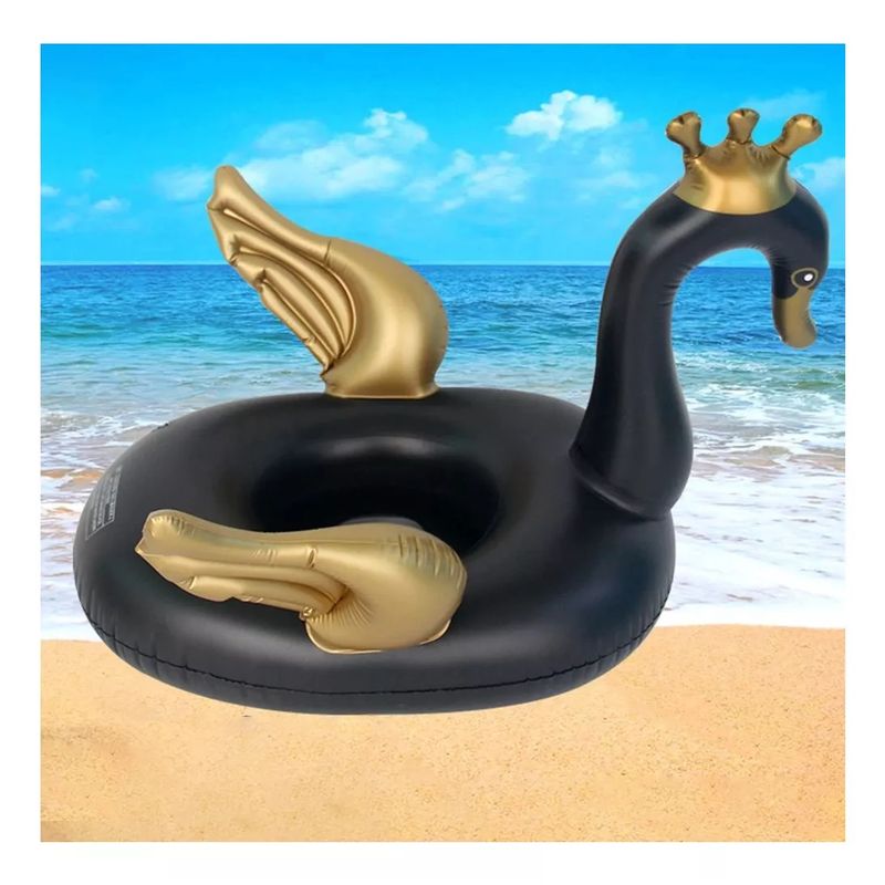 GENERICO - Flotador Inflable Cisne Playa Piscina Niños Montable 70x54cm