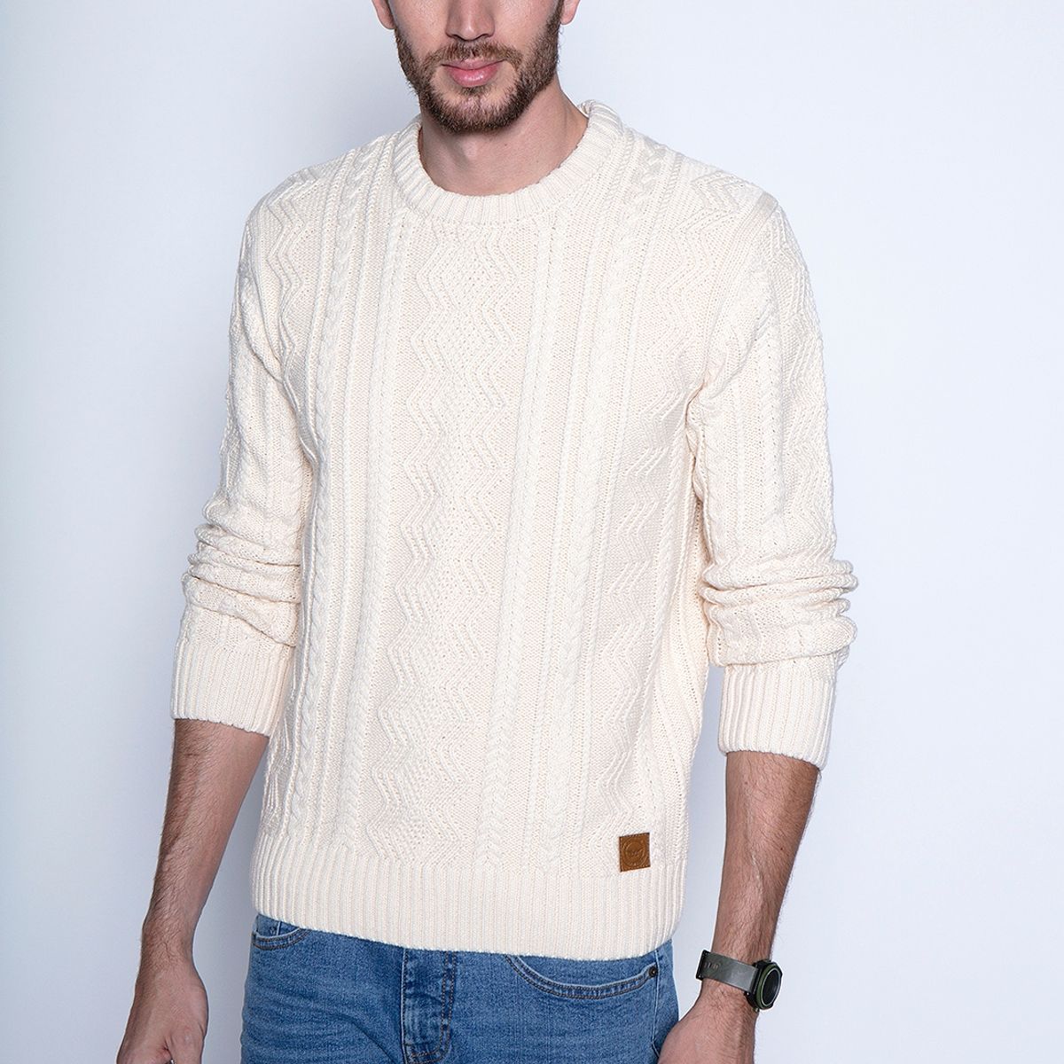 FEROUCH - Sweater Barlett Fj Beige Ferouch