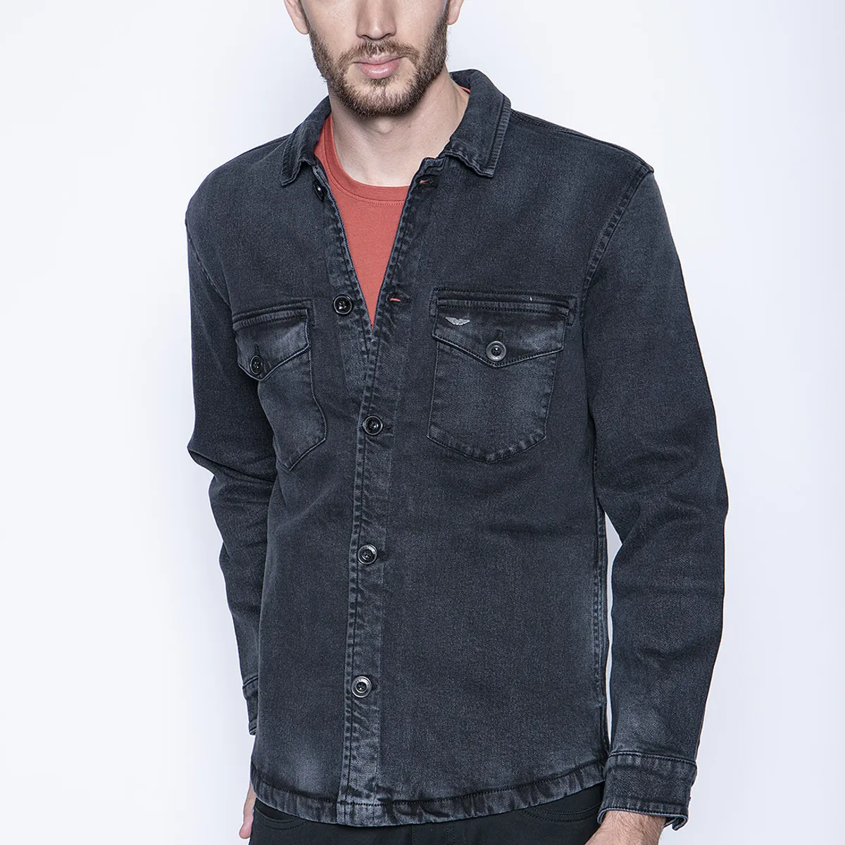 FEROUCH - Overshirt Denim Fj Gris Ferouch