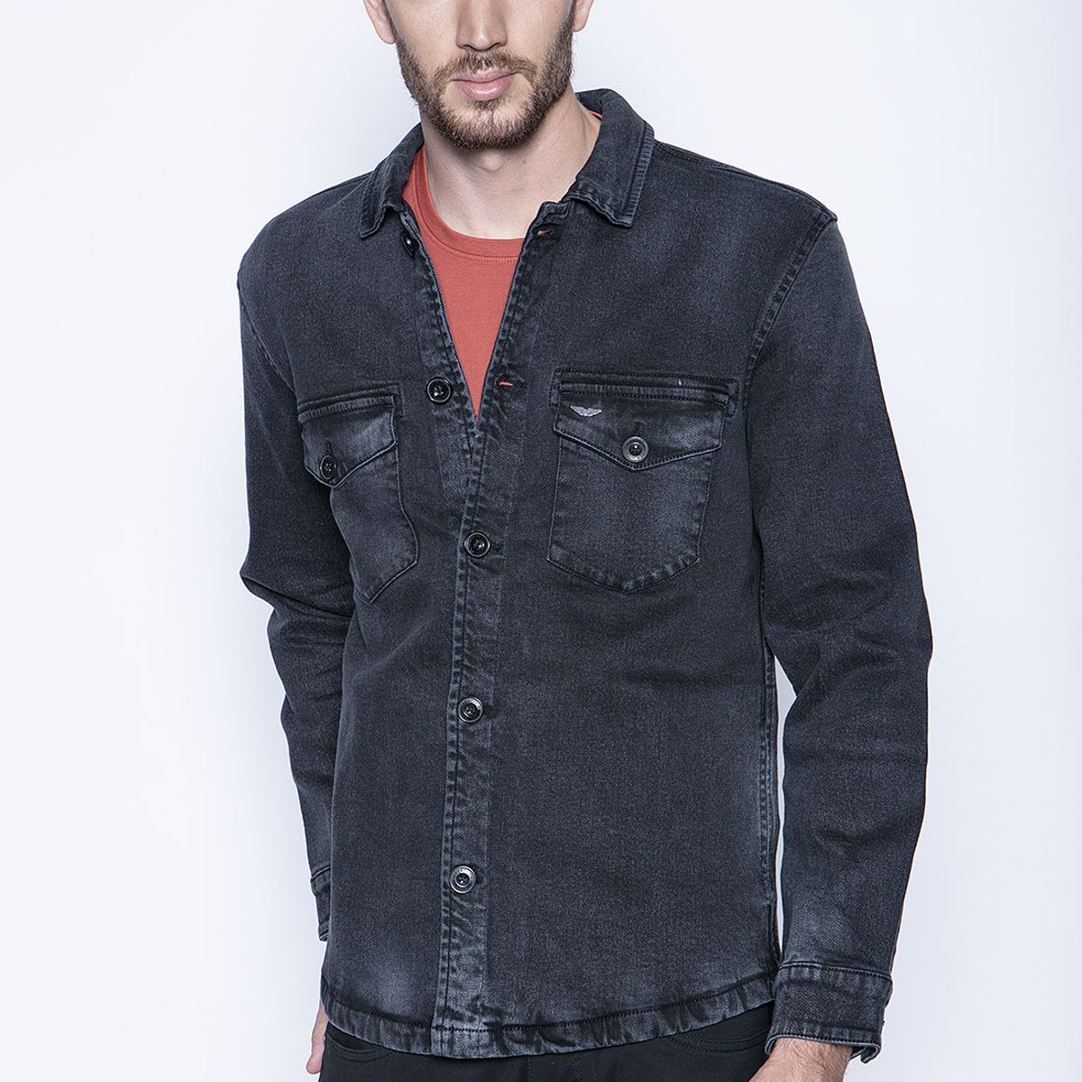 FEROUCH - Overshirt Denim Fj Gris Ferouch