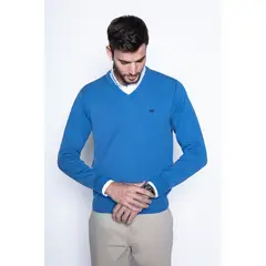 FEROUCH - Sweater Smart Casual L/S Azul