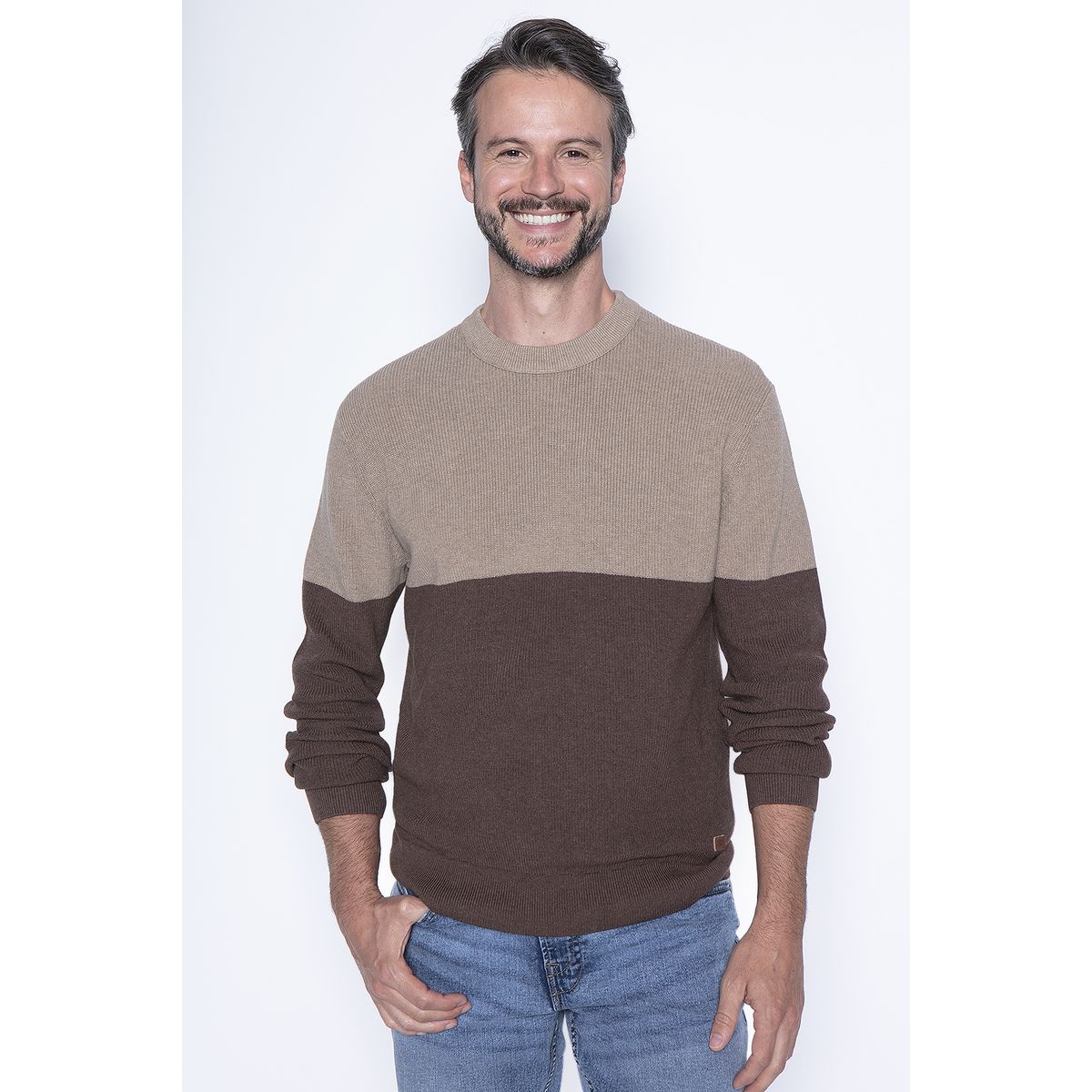 NEW MAN - Sweater Palencia Café New Man