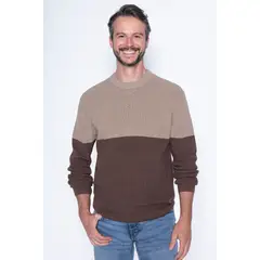NEW MAN - Sweater Palencia Café