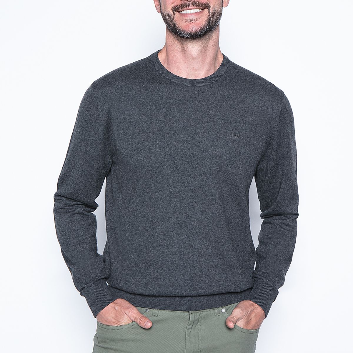 NEW MAN - Sweater Barcelona Gris New Man