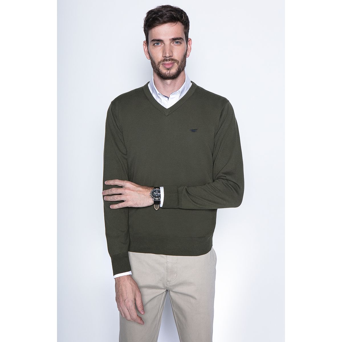 FEROUCH - Sweater Smart Casual L/S Verde Ferouch