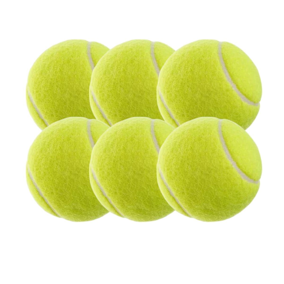 GENERICO - Pack X6 Pelotas De Tenis Pelotas Para Principiantes Tenis