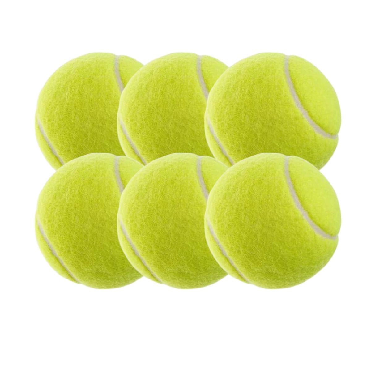 GENERICO - Pack X6 Pelotas De Tenis Pelotas Para Principiantes Tenis