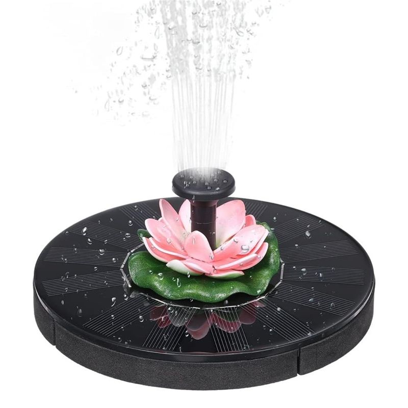 GENERICO - Fuente de flor solar redonda para jardín