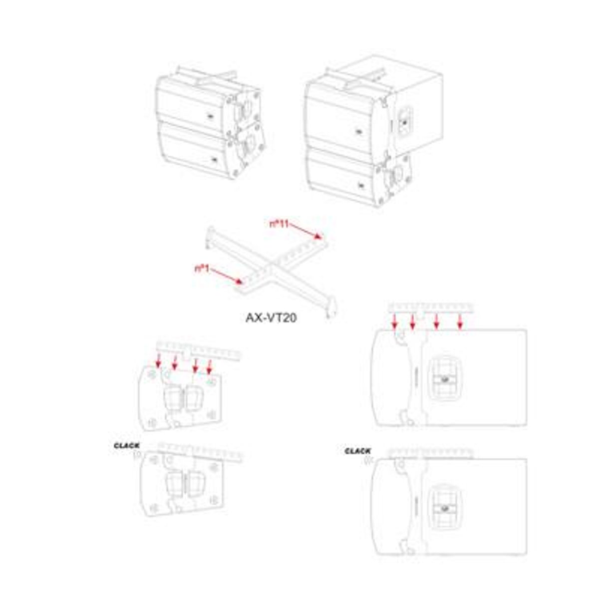 DAS AUDIO - Rigging Bumper DAS AUDIO AX-VT20 - Negro
