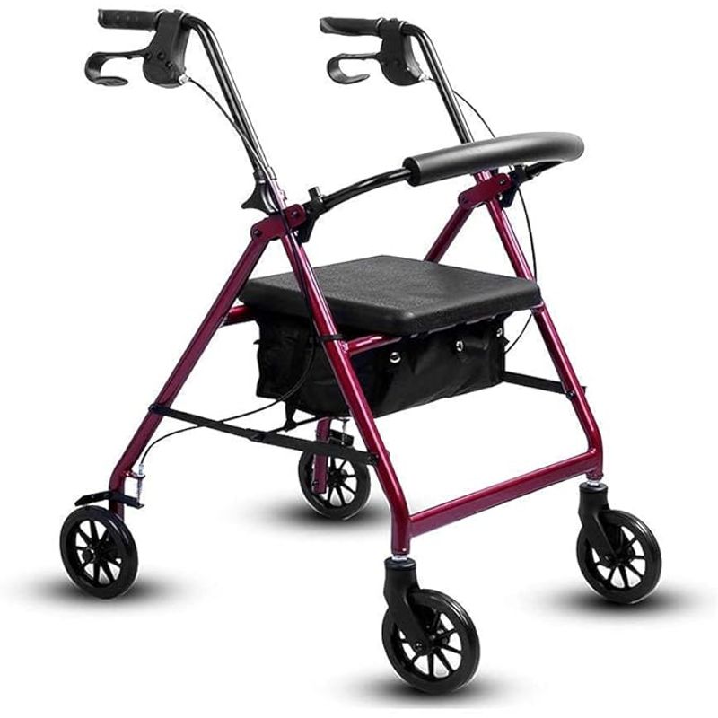 GENERICO - Andador Burrito Roller Asiento Ruedas Frenos Burdeo