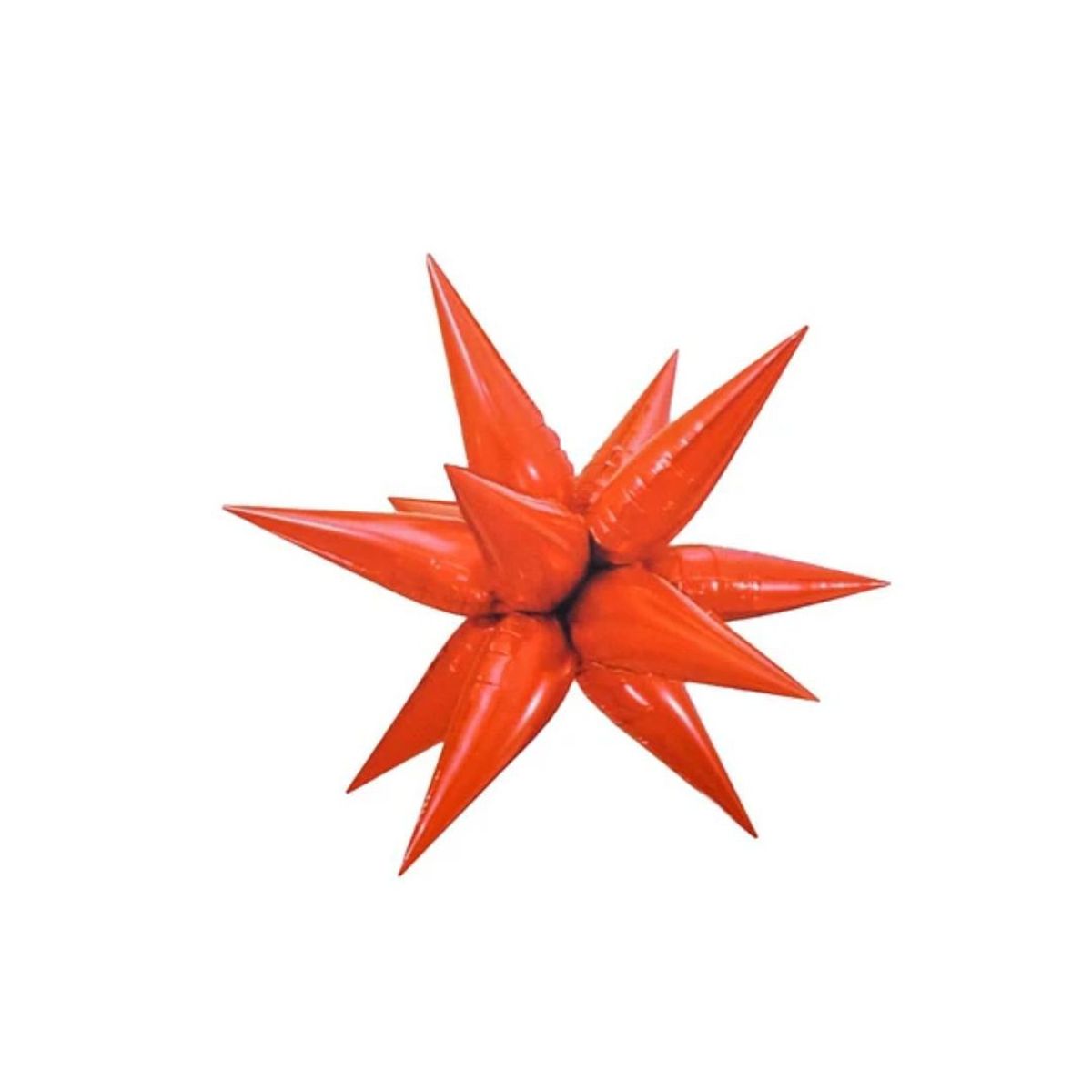 GENERICO - Globo Metálico De Estrella Explosión Roja De 65cm