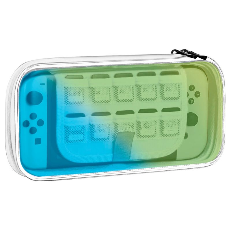 JOIGO - Estuche Para Nintendo Switch Oled Tapa Acrilica Transparente Verde